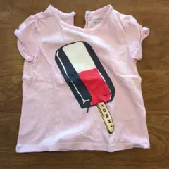 TOMMY HILFIGER ピンクアイスクリームTシャツ 18M