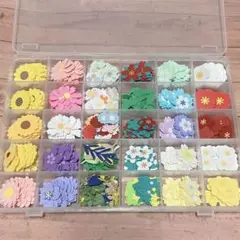 【ケース付きラスト】クラフトパンチ　夏から冬にかけてのお花　葉　ひまわり　桜