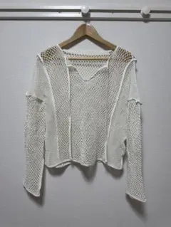 AZUL BY MOUSSY パターンメッシュプルオーバー
