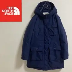 ノースフェイス ダウンコート ネイビー レディースL