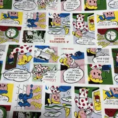 原田治　オサムグッズ プリント生地 約110cm幅
