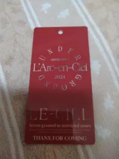 L'Arc~en~Ciel UNDERGROUNDツアーLE-CIEL入場パス
