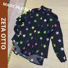 ZETA OTTO レディース 総柄 コットン シャツ チュニック 長袖 薄手