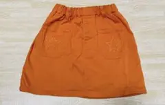 デニム スカート オレンジ 110サイズ
