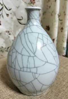 砥部焼　緑光窯　花器一輪挿し
