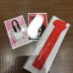 TWICE オフラインくじ E賞 うちわグリップカバー チェヨン　クリアカード