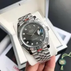 ROLEX デイトジャスト グレー ダイヤモンド