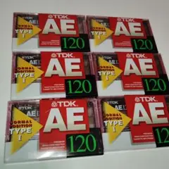 TDK AE 120 カセットテープ６本
