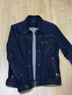 【美品】ジョンブル　ジップアップデニムジャケット　インディゴ　ジージャン　S