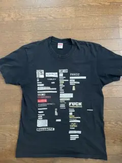 Supreme ブラック Tシャツ L