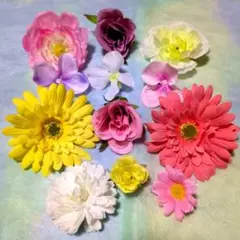 ラプンツェル花ピン　イベント　パーティー12個セット 　1