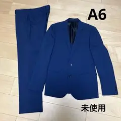 値下げ⭐︎【未使用】TAKA-Q スリムフィット Ａ6 ブルー　ストライプ