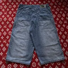 Vintage 90s JNCO Jean Baggy Shorts Basic Four 3 Dot Size 36