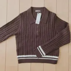 GU ブラウン ポロセーター Lサイズ