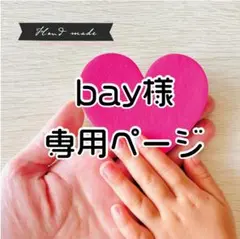 【 bay　様　専用ページ】です