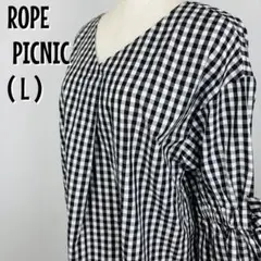 【0184】ROPE PICNIC ギンガムチェック ブラウス 38