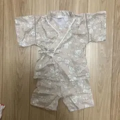 美品☆バースデイ☆しまむら☆テータテート☆くすみピンク花柄甚平