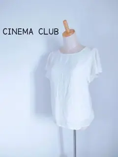 CINEMA CLUB/シネマクラブ　ホワイト 半袖 トップス M 着やすい