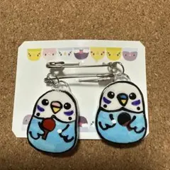 【卓球】ゼッケンピン　インコ①