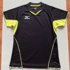 Mizuno 卓球ウェア Vネック レディースSサイズ ブラック/イエロー