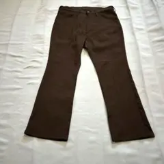 wrangler 茶色フレアスラックス　ランチャーパンツ　古着