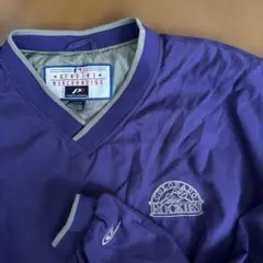Colorado Rockies ナイロンジャケット パープル　プロプレイヤー