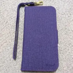 iPhone14promax 手帳型 カバー ケース パープル アイフォンカバー