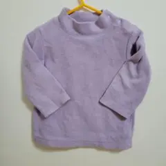 ユニクロフリース80cmパープル紫