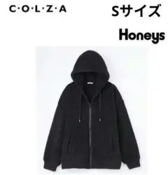 【新品】Sサイズ　Honeys ハニぽか　ボアパーカー　ブラック