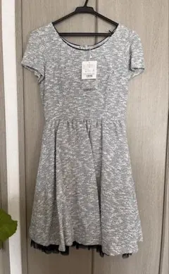 【新品タグ付】L'EST ROSE ツイード生地ワンピース MTサイズ