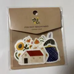 手紙社　フレークシール　Pocket Backyard