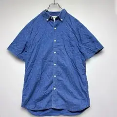 オールドネイビー　美品　青のドット柄半袖シャツ　さわやか　Sサイズ