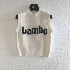 美品✨COEL　コエル　メッセージノースリーブニット　ベスト　ロゴ