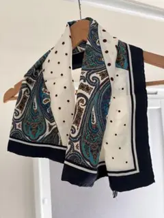【訳あり】トゥモローランド　スカーフ　シルク　silk 100% 絹　日本製