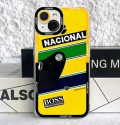 F1　アイフォン　スマホカバー　保護ケース　iPhone16　セナ　マクラーレン