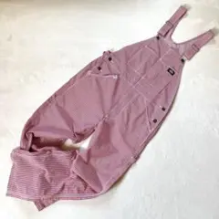ディッキーズ ライトストレッチヒッコリーオーバーオール 男女兼用Sサイズ
