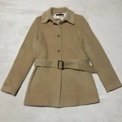 【匿名配送】Theory ロングコート アンゴラ カシミヤ混 ベルト付き M