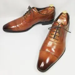 ■人気の一足|定価2.6万|マドラス|ストレートチップ|25.5㎝|茶|i933