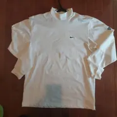 Nike Dri-Fit ホワイト 長袖ポロシャツ