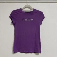 bebe パープル Tシャツ 半袖　Mサイズ