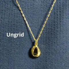 【新品未使用】Ungrid しずくモチーフ ゴールドチェーンネックレス