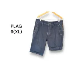 6 プラグ PLAG ハーフパンツ ショートパンツ アシンメトリー
