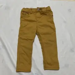 【美品】H&M マスタード色パンツ 86センチ