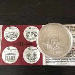 (8)エリザベス女王硬貨 10カナダドル モントリオールオリンピック