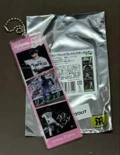阪神タイガースシークレットプレイバックキーホルダー　中野拓夢選手
