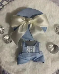 ハンドメイド☆10cmぬい服 ハートまみれマカロンシリーズ\♡︎/ライトブルー