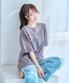 logo applique UNI-Tロゼミューズ新品