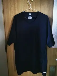 【美品】DESCENTE ネイビー Vネック アンダーシャツ 52/XO