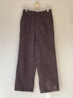 vintage ブラウンツイードスラックス