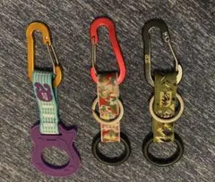 【未使用品】【3点セット】zepp カラフル カラビナドリンクホルダー